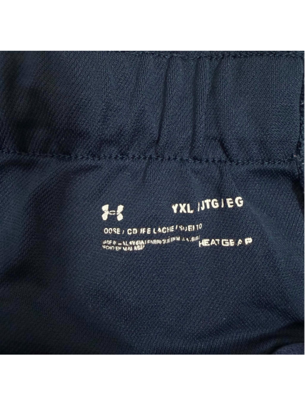 Under Armour HeatGear USA Shorts Navy Athletic Patriotic Stars Girls Youth XL - Picture 4 of 4